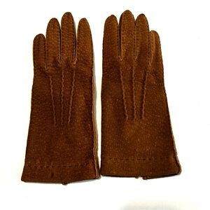 Luxurious Hestra Peccary Gloves, Color Cork Hand Sewn in Sweden